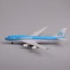20cm KLM B747 Cargo Airplane Model Toy Kit Cabin Door Openable with Stand and Wheel for Display Collection or Adult Gift
