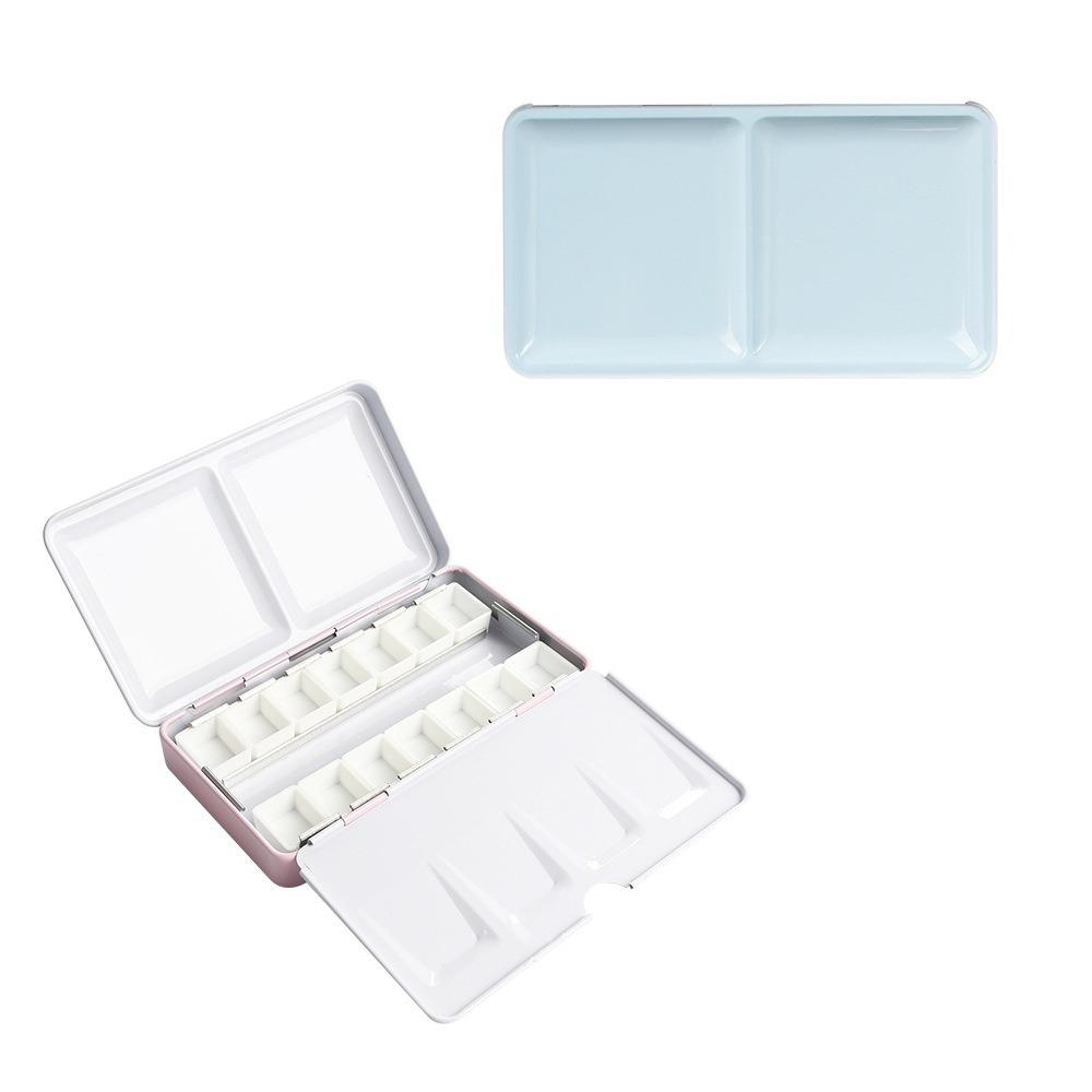 Empty Watercolor Storage Half Pans Watercolor Paint Box Multi-function Painting Box  Student