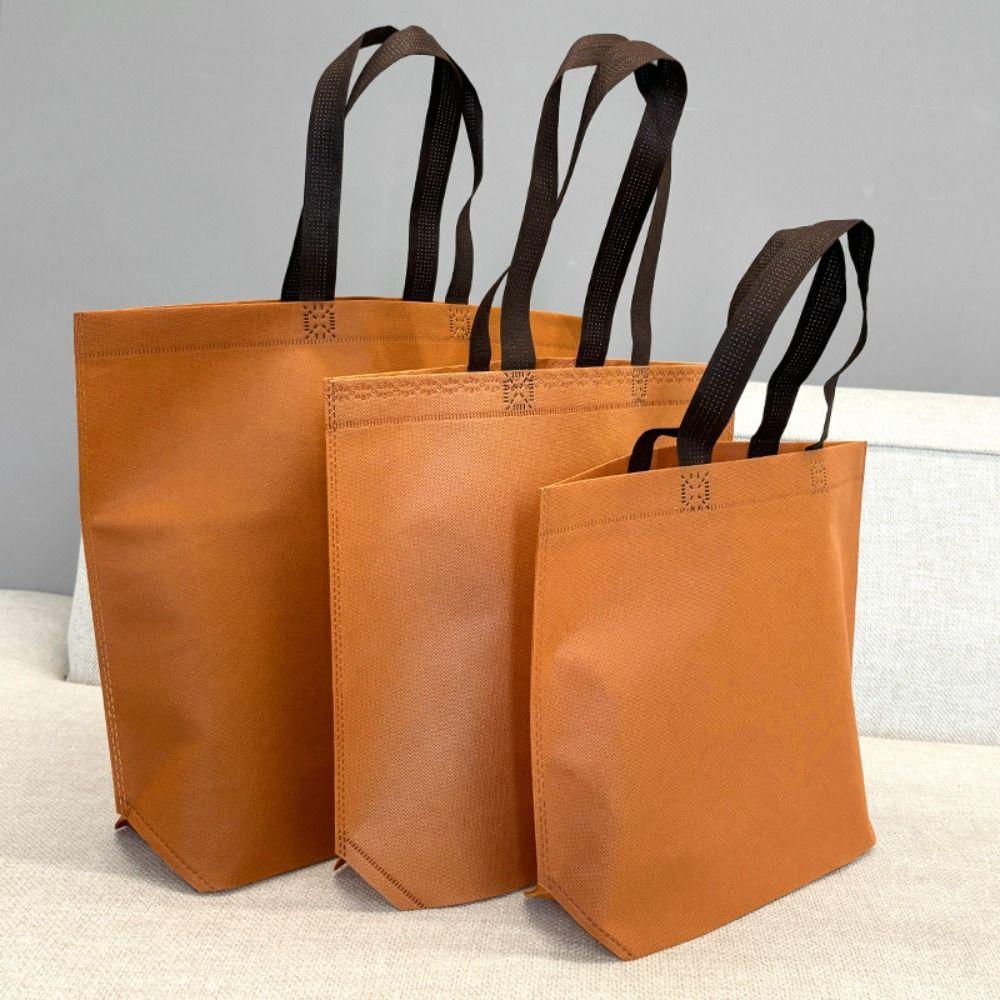 

Барвиста сумка з ручкою. Міцна сумка для покупок brown-M-38X32X10cm