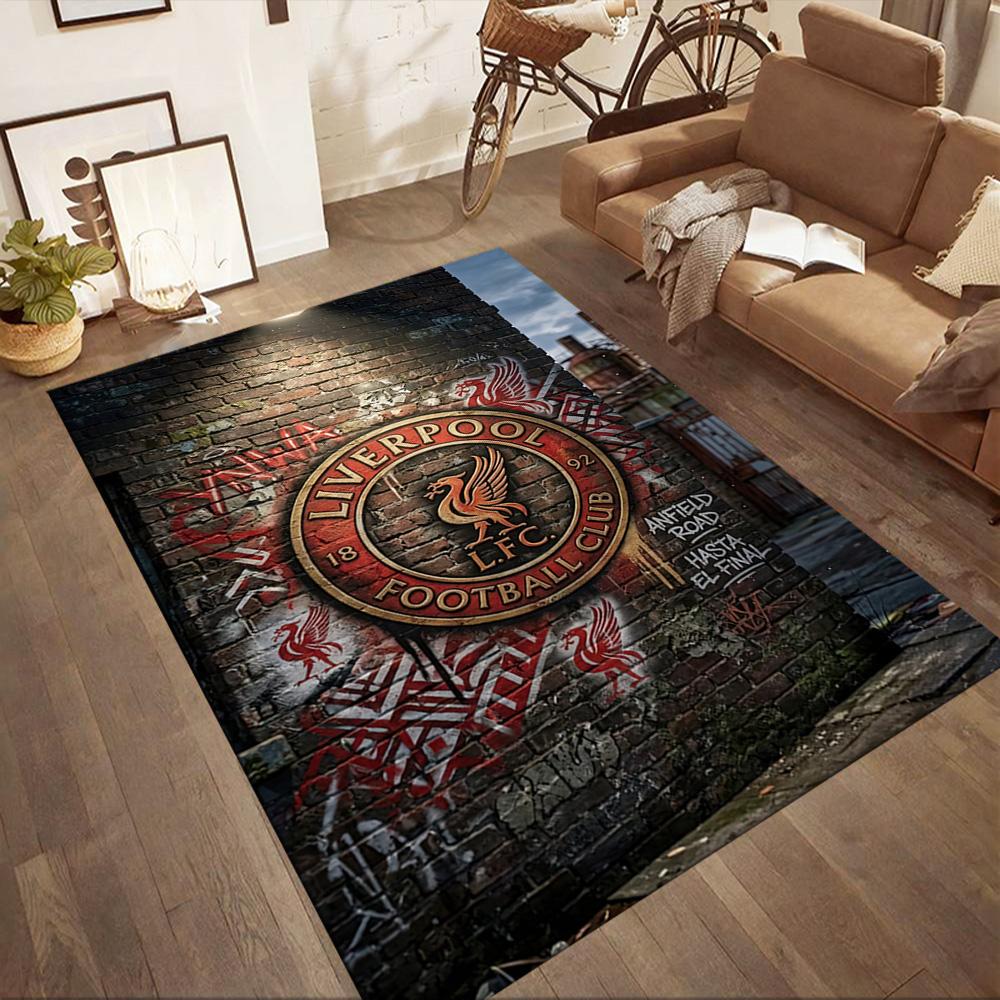 Liverpool Football Club Area Rug Suitable For Living Rooms Balcony Decorate Room Dormitory Antislip Rug Decorate Offices Gift For Festivals