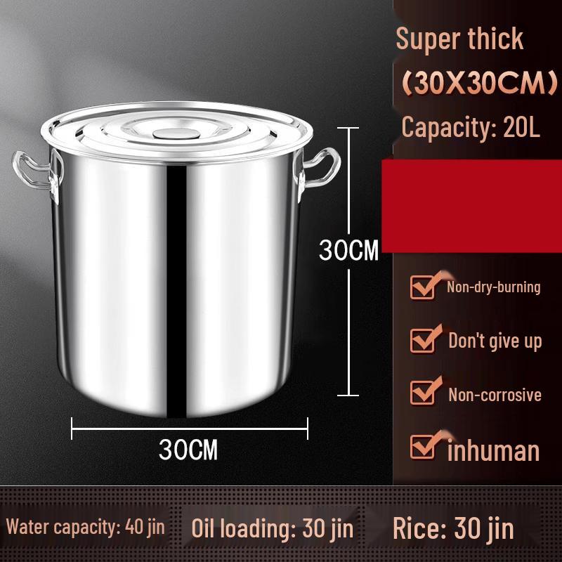 JPHZNB Extra Thick Stainless Steel Soup Pot