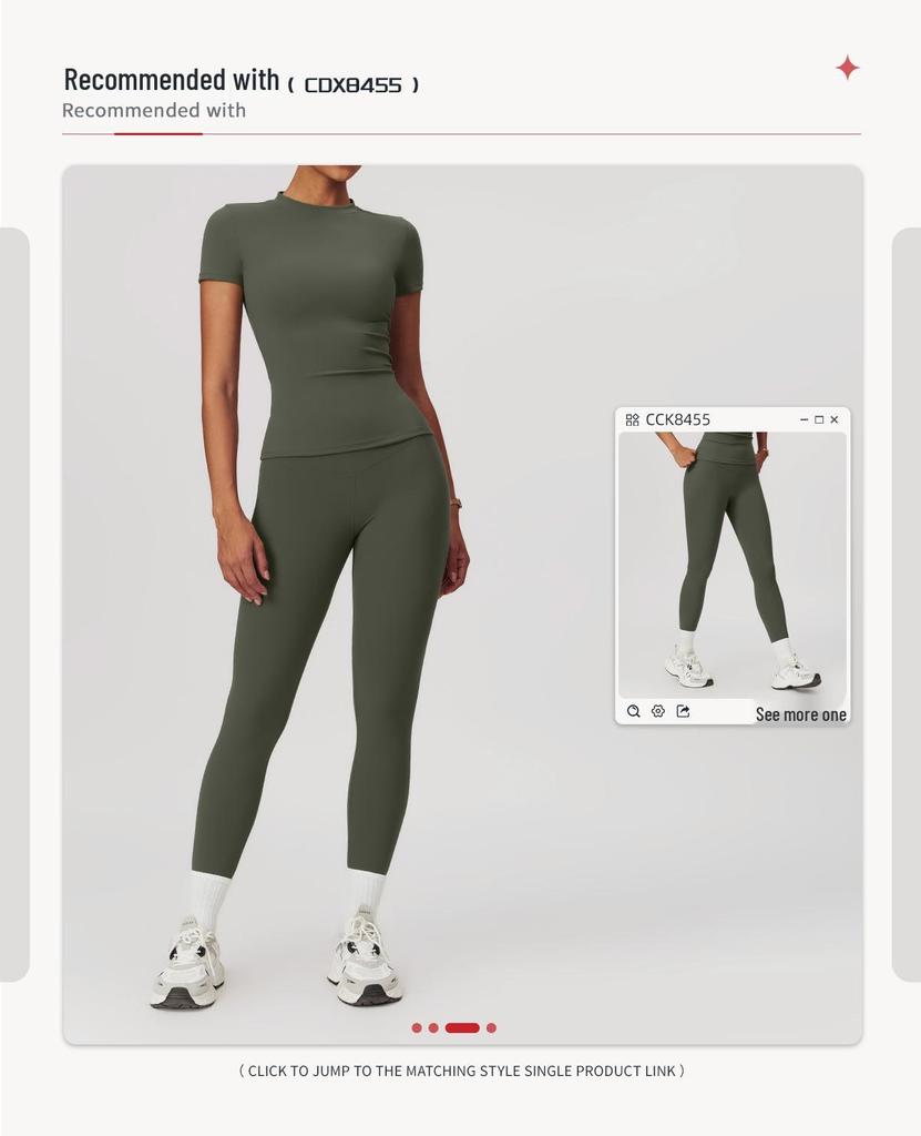 Kundenspezifisches Schnelltrocknendes Yoga-T-Shirt, Kurzarm-Fitness-Top für Damen - Outdoor-Laufen & Sport-Stil 8455