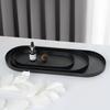 Elegant Oval Metal Decorative Tray Jewelry & Key Storage Tray Dish Plate Tea Fruit Serving Trays Cosmetics Organizer Bathroom