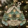 Holiday Atmosphere Decorations Sea Glass Family Ornament, Mother Daughter Sisters Acrylic Hanging Decoration, Home Is Festival Gift Ideas Where