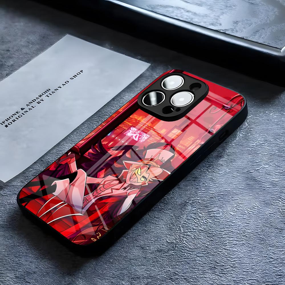 H-Haz-bins Hotels Phone Case For IPhone 17 16 15 14 Pro 11 13 12 Mini XS XR Max 6 8 7 Air Plus SE Glass Luxury Design Cove
