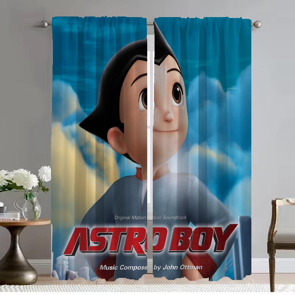 

Плотные шторы для комнаты, 2 панели, шторы Astro Boy для спальни, шторы для домашнего интерьера, перегородки, украшения на Хэллоуин W50xH70cmx2pcs-CL