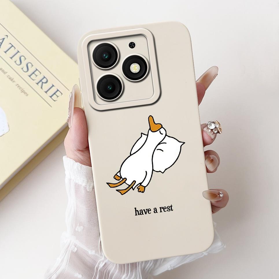 For Cover Itel A50 ItelA50 A 50 Phone Case Back Capa Question Duck Panda Cool Style Animals Cat Painting Soft Silicone Funda Bag