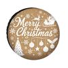 Christmas-Themed Spare Tire Cover - Featuring Santa Claus, Reindeer, And Snowflake Patterns, Made Of Polyester For Sun Protectio