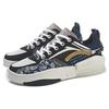 Li Ning Wave, Zen Low Top Skateboard Shoes Women's Gray Black Blue AGCR214-1