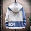 Spring and Autumn New Large Size Loose Jackets Youth Hooded Jackets Men's Velvet Jackets Fat Men's Large Size Men's Jackets