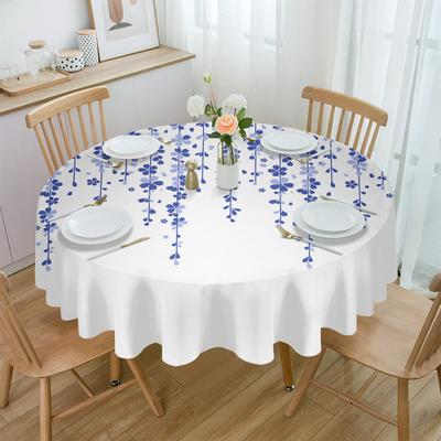 Kirschblüte Blume Frühling Runde Tisch Tuch Festival Esszimmer Wasserdichte Tischdecke Tisch Abdeckung Für Hochzeit Party Decor