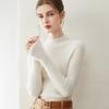 Women's Slim Fit Cashmere Sweater - Half-High Neck, 100% Pure Cashmere, Seamless, Versatile Autumn/Winter Base Layer