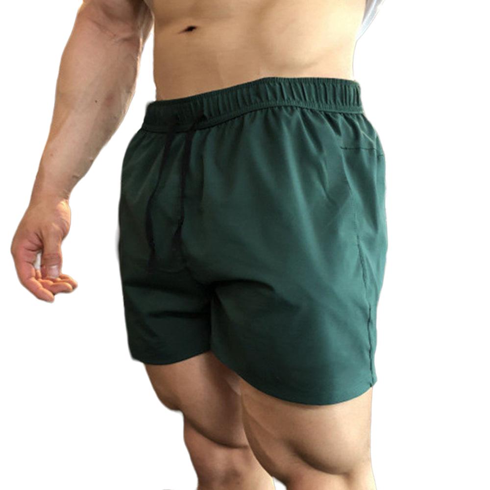 

Быстросохнущие повседневные шорты для мужчин, для занятий фитнесом, бодибилдингом, тренировок, коротких штанов для бега, спортивных штанов XXXL зелёный