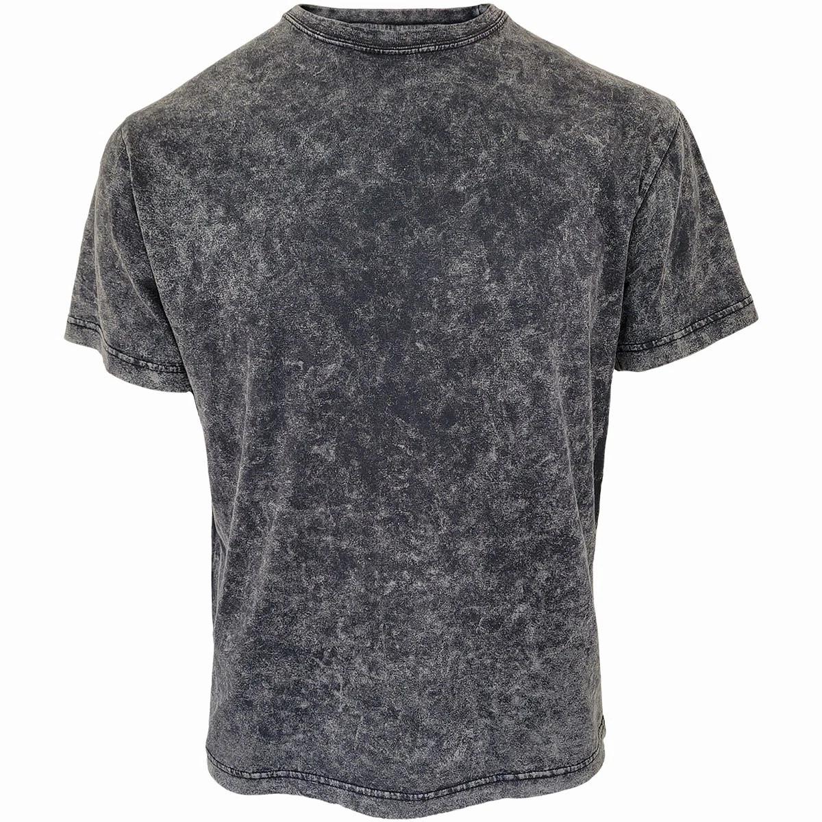 Spiral - ACID WASH T-SHIRT (Unisex Black Short Sleeve T-Shirts) Medium XL