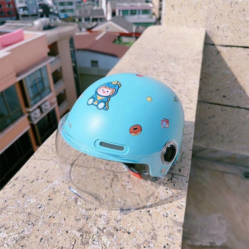 Children's Helmet Electric Bike Motorcycle Boy Girl Children Riding Protective Technology Sense Safety Helmet