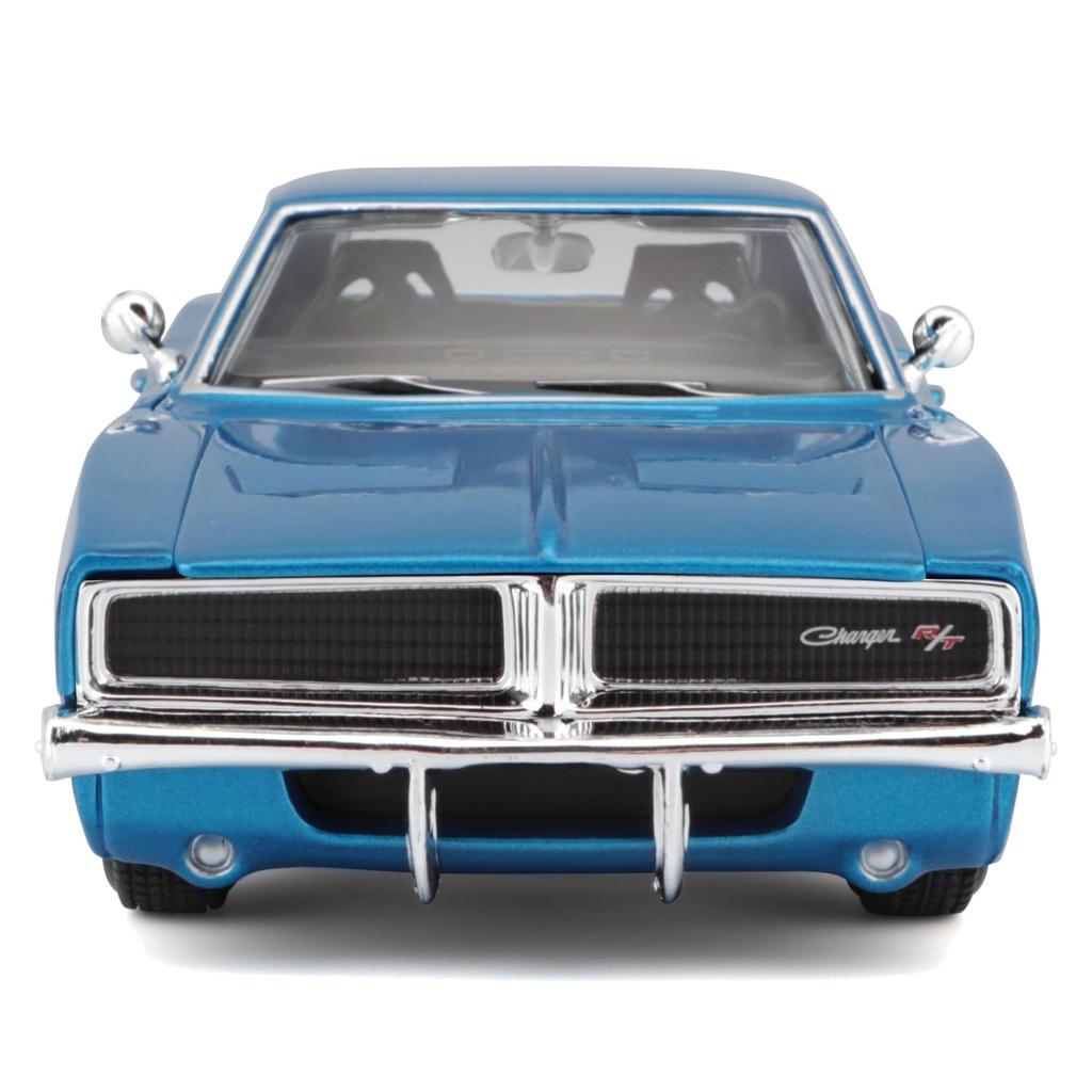 1969 Dodge Charger Blue Diecast Model Car R/T 125