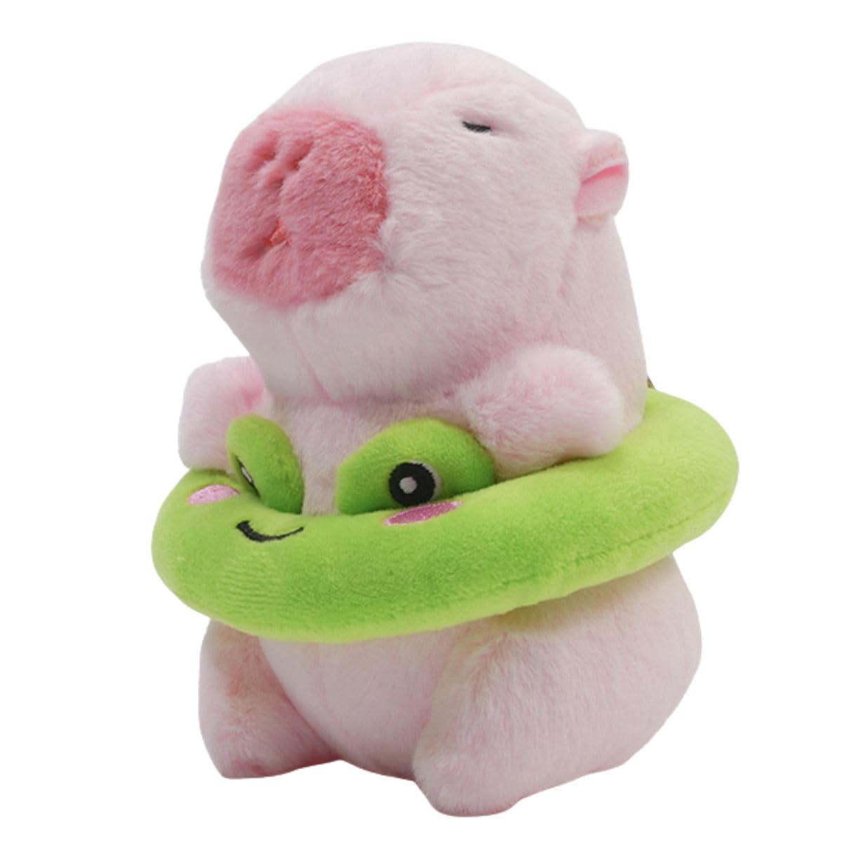 

Clearstone Capybara Plush Keychain Chabimaru Float 13cm Pink (Frog)