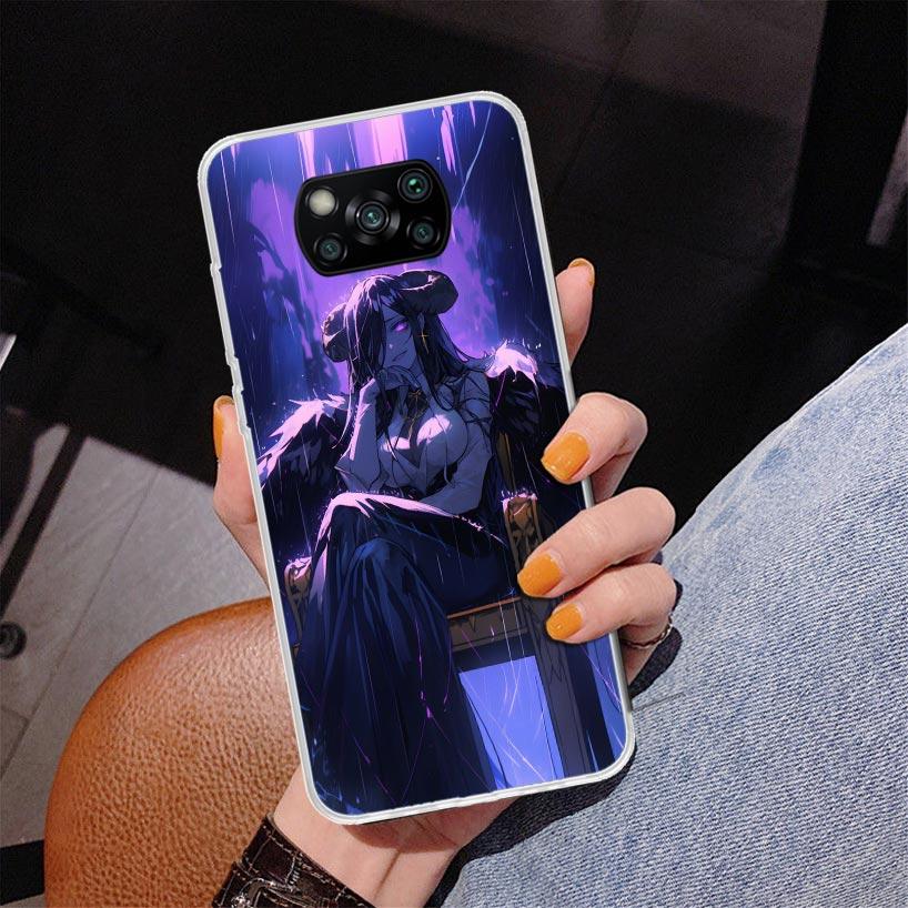 Albedo Overlord Anime Phnoe Case for Xiaomi Poco X5 X6 X7 Pro X4 Gt F7 Ultra M8 M7 Redmi 15C 15 13C 13 12C 12 Unique Cover Coque