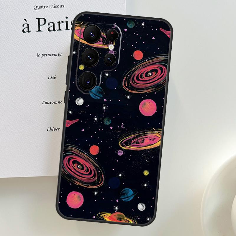 

Outer Space Planet Stars Moon Case For Samsung Galaxy S26 Ultra S25 S24 S23 S21 S22 Ultra S10 S20 Plus S25 FE Phone Cover Galaxy S21 Plus