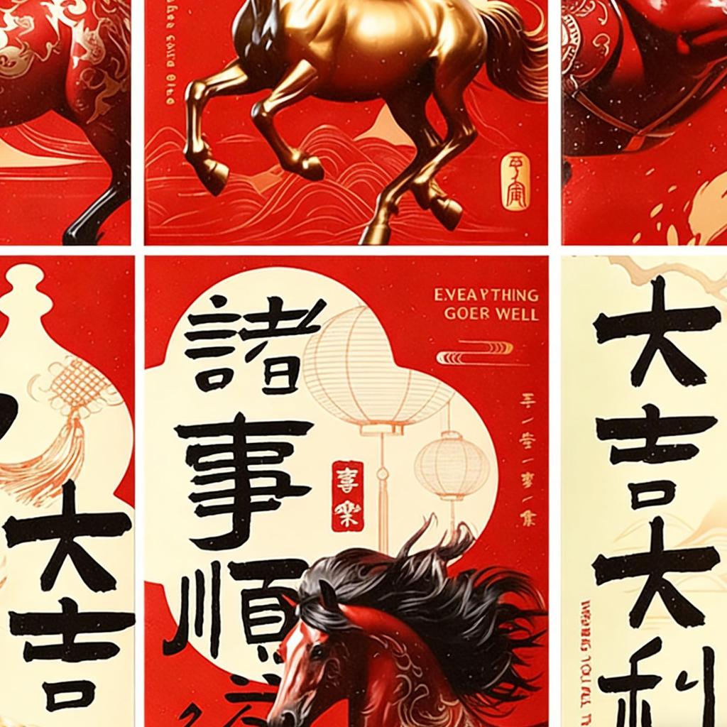 Chinese New Year Red Envelopes 6 Pieces Holiday Favor Year Of The Horse Red Packets 2026 For Birthday Party Wedding Celebration