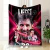 "Pink Football Star Design Warm Blanket, Dynamic Style, Flannel Blanket for Bedroom, Living Room, Sofa, and Nap."