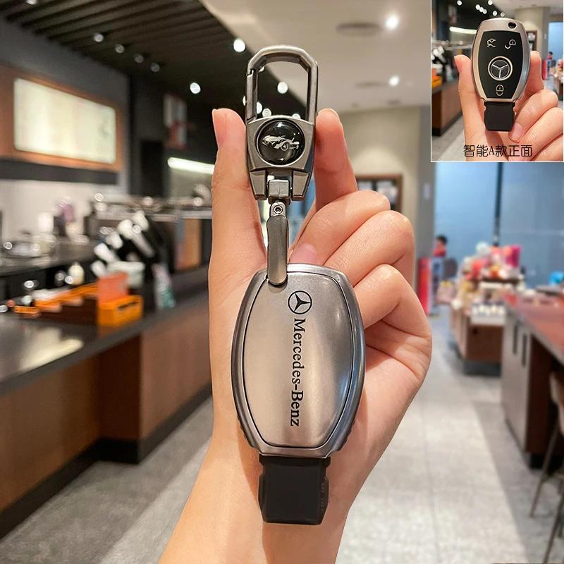 ULA5 Car Remote Key Case Cover Fob for Mercedes Benz A B G R Class GLA GLK W176 W204 W251 W463 Accessories Key Chains