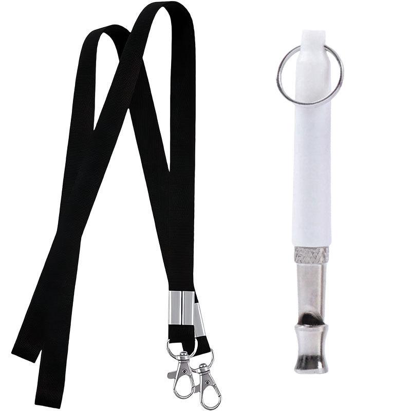 Adjustable Stainless Steel Ultrasonic Dog Training Whistle with Lanyard