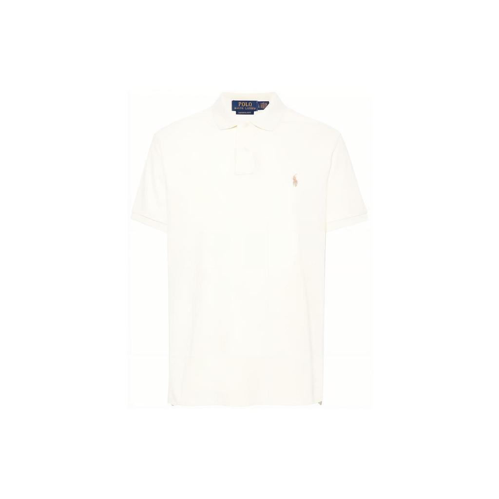 Polo Ralph Lauren Solid Color Polo Shirt Men tops White 710680784-372