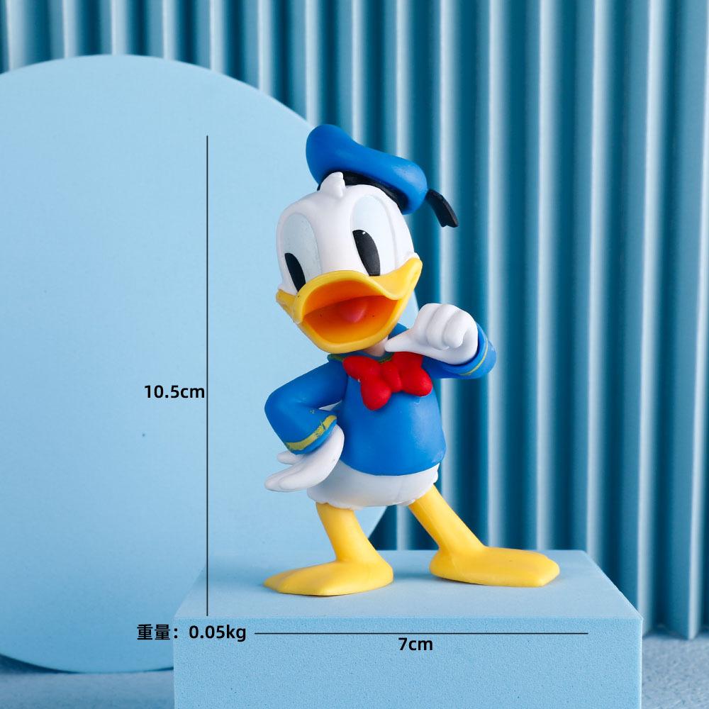 2 Styles Disney Donald Duck Cake Decoration Action Figure Mini Pvc Model Toys Kids Gifts