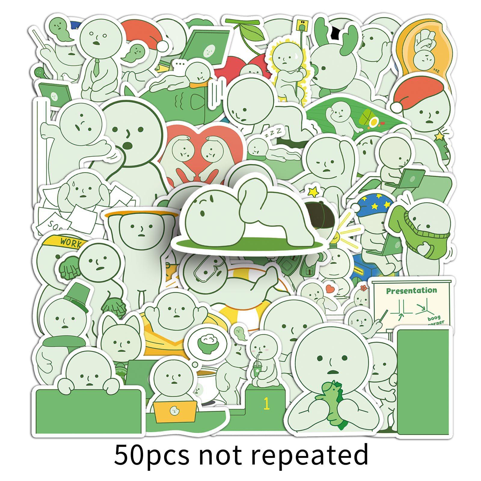 

50 Угловых Джун SMISKI Граффити Наклеек Мультяшные Милые Гука Декоративные Наклейки для Мобильного Телефона Планшетного Компьютера Ежедневника