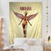 Arazzo Nirvana In Utero, Stendardo in Poliestere Resistente allo Sbiadimento per Soggiorno Sala Musicale Stanza del Dormitorio Decorazione, Uso Interno Esterno