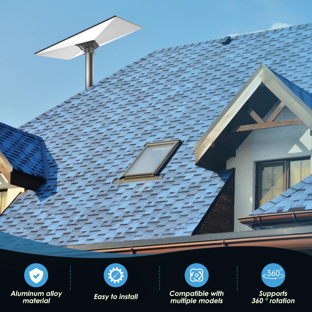 Mounting Pole Adapter Kit for Starlink Gen 3 Dish Rustproof Aluminum Alloy Pipe Adapter Mounting Kit Diameter 1-2 Inch Pole 2025