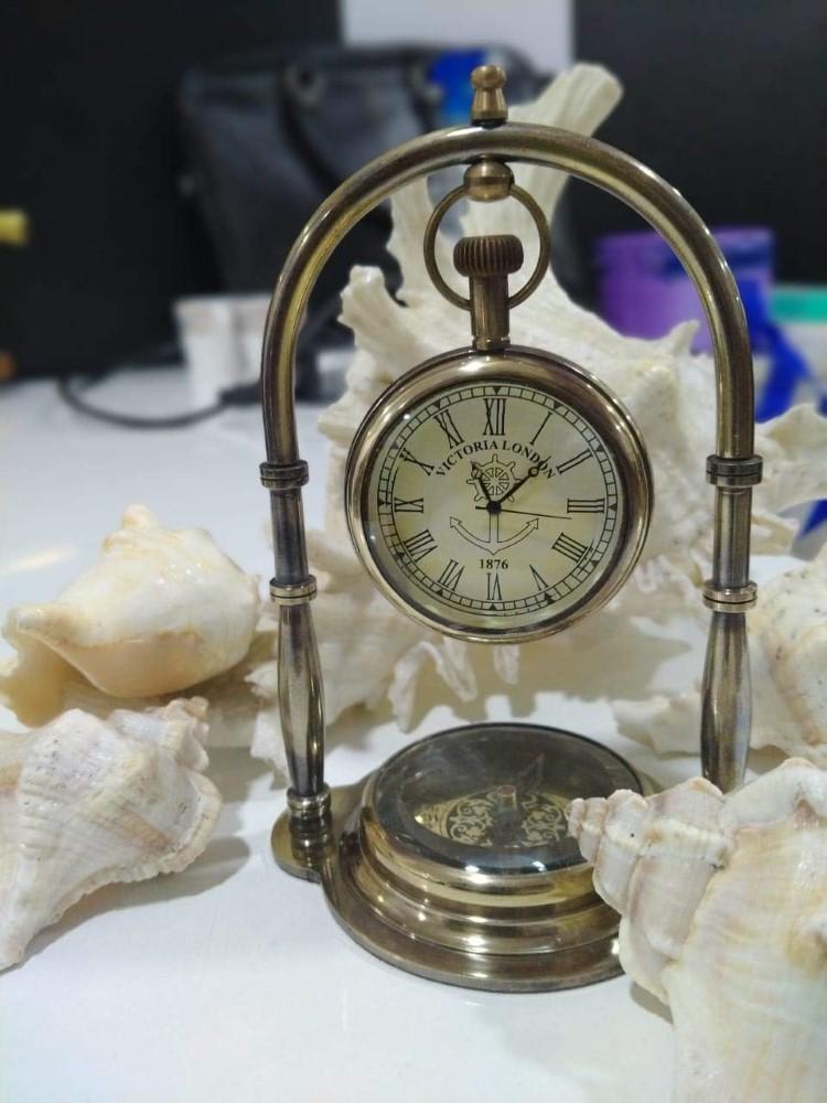 

Красивые старинные латунные настольные часы Настольные часы Антикварные морские часы из латуни M аэро