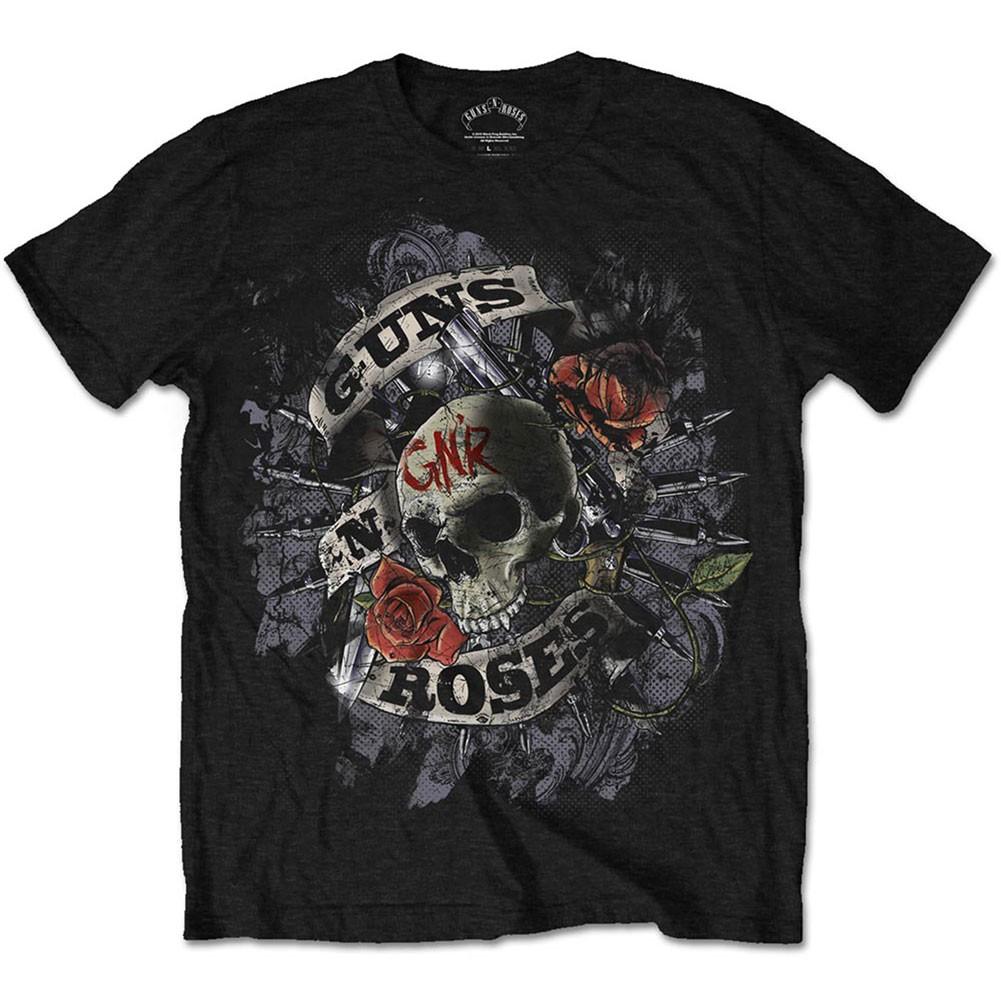 Men s Guns N Roses Firepower Slim Fit T-shirt X-Large Black XL
