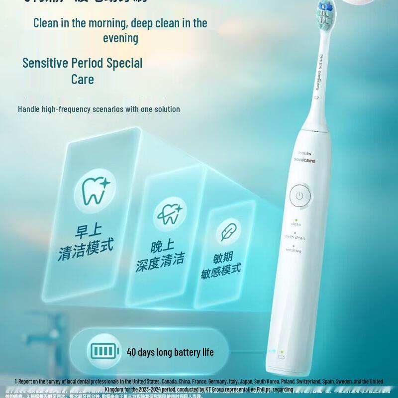 Philips Sonicare DiamondClean Series 1 Electric Toothbrush CN plug (adapter included)