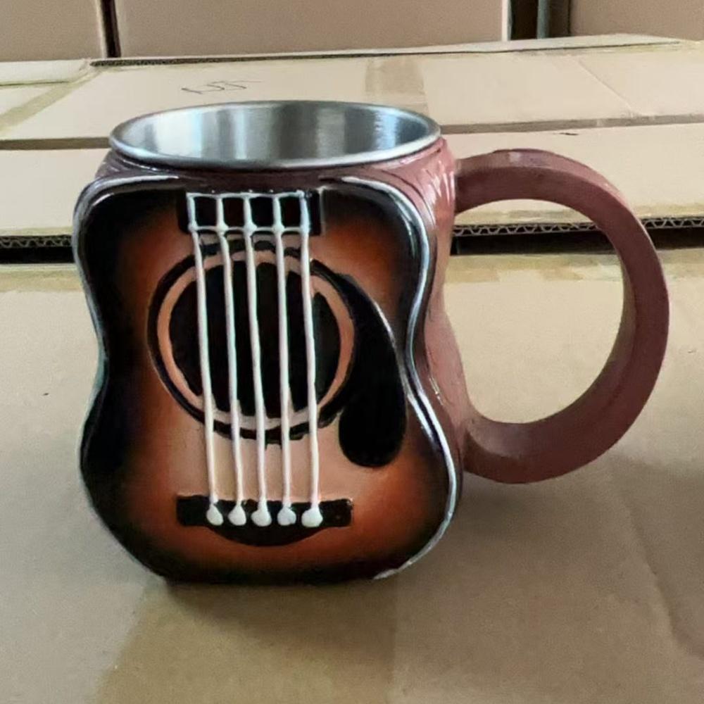 Funny Musical Instrument Coffee Mug Piano Guitar Style Coffee Cup Funny Drinkware Beer Milk Water Cup