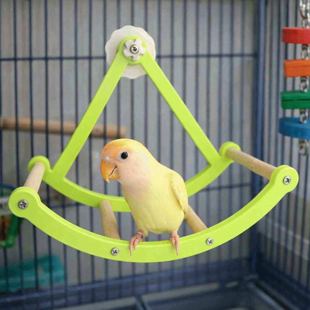 Hangende Vogelkooi Stand Bijtbestendige Schommelzitstok Stand Kooi Accessoires