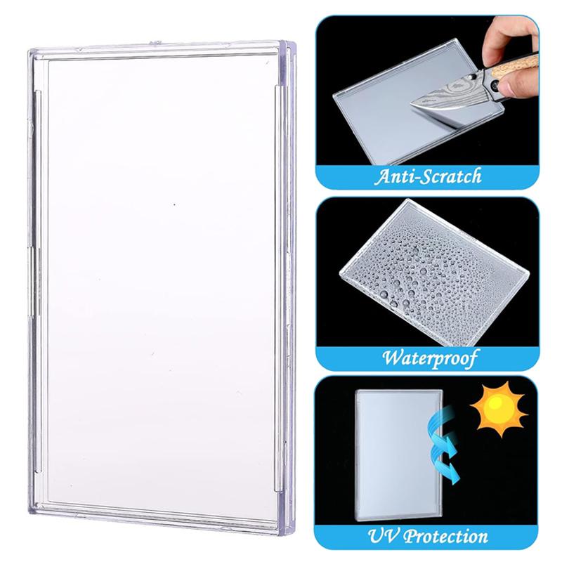 4~12pcs Card Protection Cover Cards Storage Supplies Acrylic Transparent MIni Photo Frame Display Holder Home Decoration TMZ