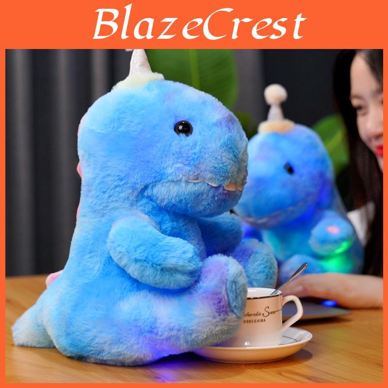 Cartoon Glowing Dinosaur Plush Toy Soft Stuffed Animal Pillow For Kids And Adults