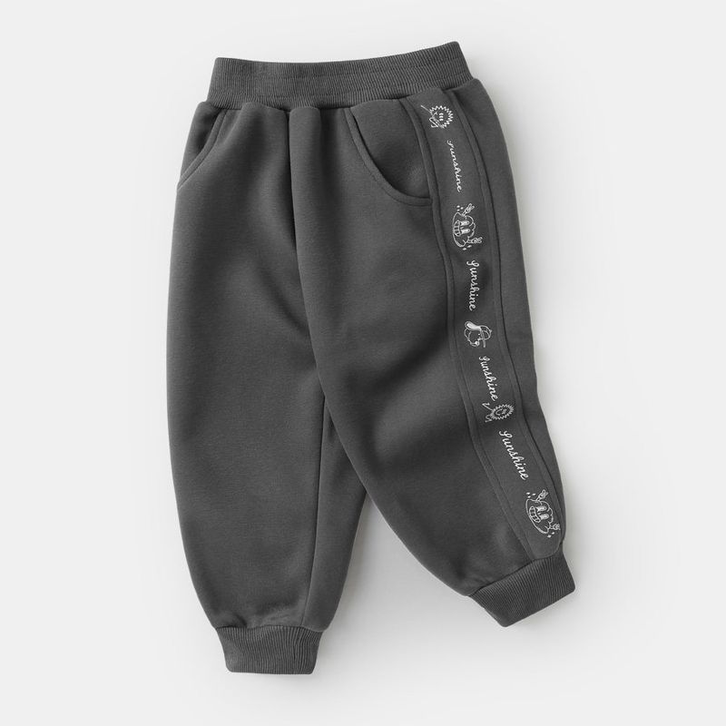 Boys  Long Pants 2025 Spring New Children s Outdoor Clothing Boys  Spring Wear Toddler Casual Long Pants Spring Style Dark gray 120