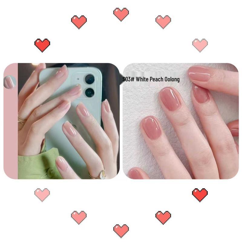 Whitening Water-Based Peelable Nude Nail Polish - Odorless, No-Bake, Ice Clear