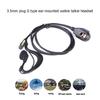 1Pin Earpiece Headset with PTT Mic Multifunctional for ICOM YAESU Radio