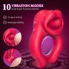 Men's Vibrating Penis Ring , Penis Vibrator, Clitoral and Testicle Stimulator, 10 Vibrations, Adjustable Vibrating Ring, Adult Sex Toys for Couples