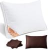 AYO Pillow with Two Comfortable Sleep Adjustable 3D Gift High-Resilience Pillowcases, Hotel-Quality, Support, Height, Washable, Structure, Mother's