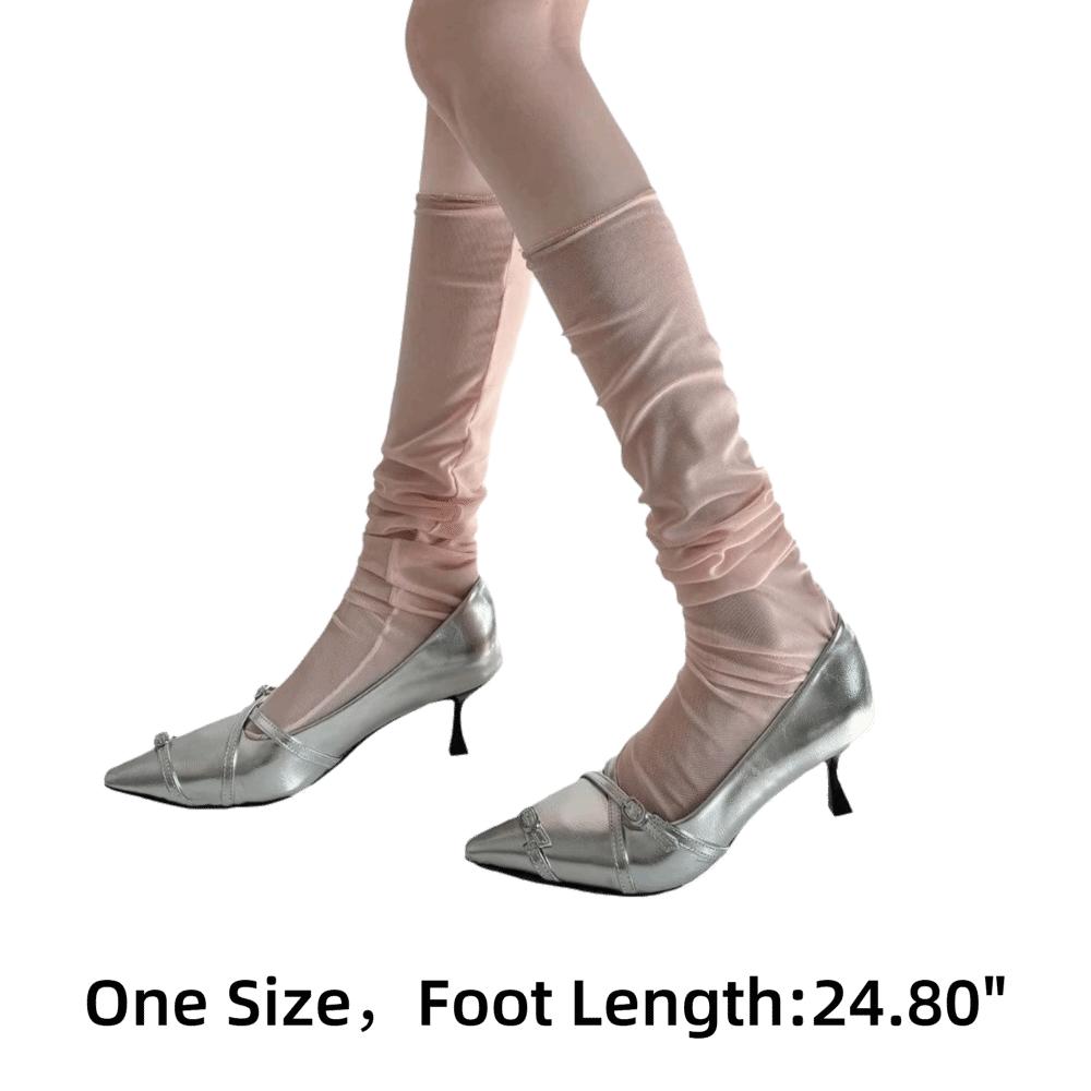 Summer Sexy Stockings Thin Leggings Socks Sweet Mid-Calf Socks  Loose Costumes