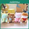Cute Bear Plush Toy Keychain Ultra Soft Short Plush Stuffed Animal