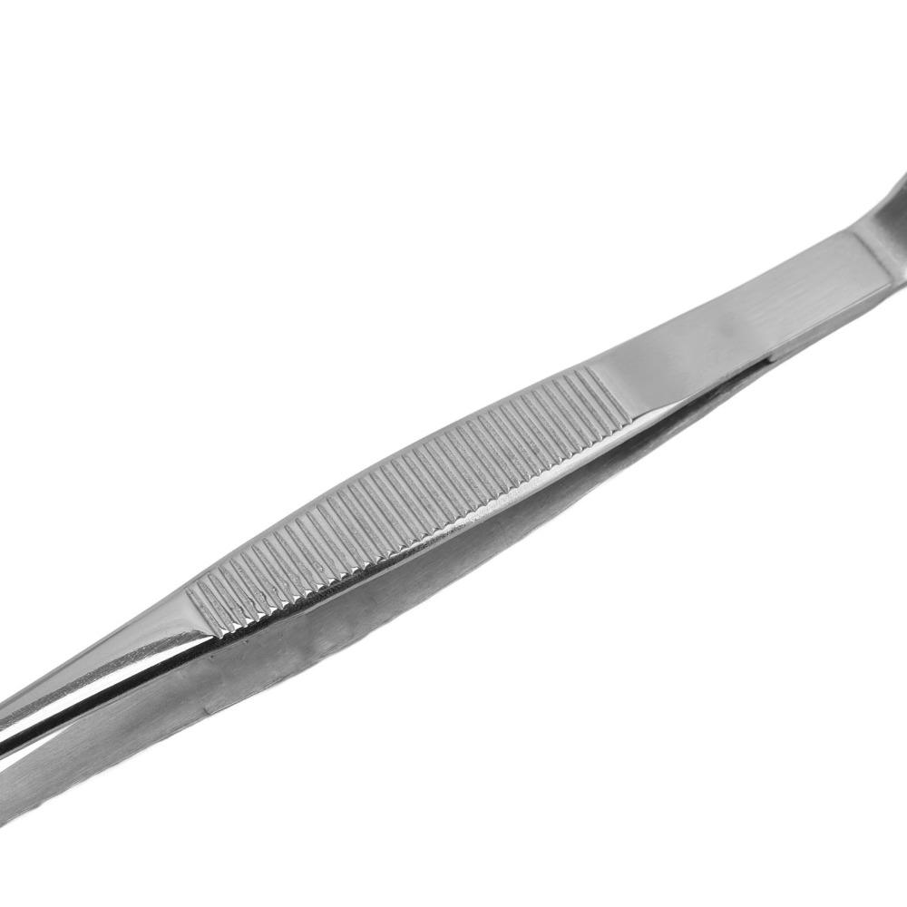 2PCS Straight Tips Bonsai Tweezers Stainless Steel Serrated Tweezers Straight Tweezers Plant Care