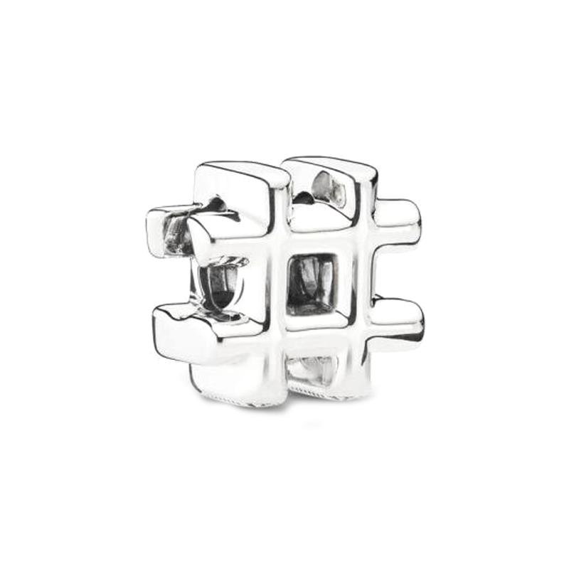 Pandora Tic Tac Charm Pendant 798128 серебряный