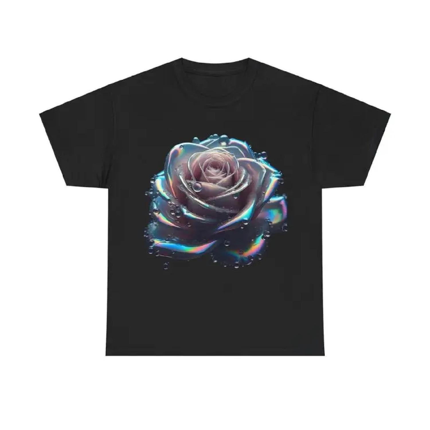 Ethereal Rose T Shirt Cotton design a S