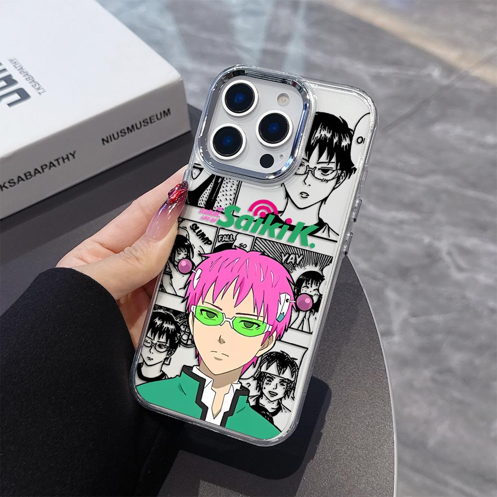 Anime Saiki Kusuo Phone Case for Samsung Galaxy S25 S24 S23 S22 S21 S20 Note20 FE Ultra Edge Plus 4G 5G Transparent Soft Cover